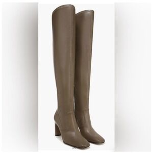 Sarto Franco Sarto Flexa Taupe Over the Knee Boot 3.5" Heel Square Toe SZ 7/8